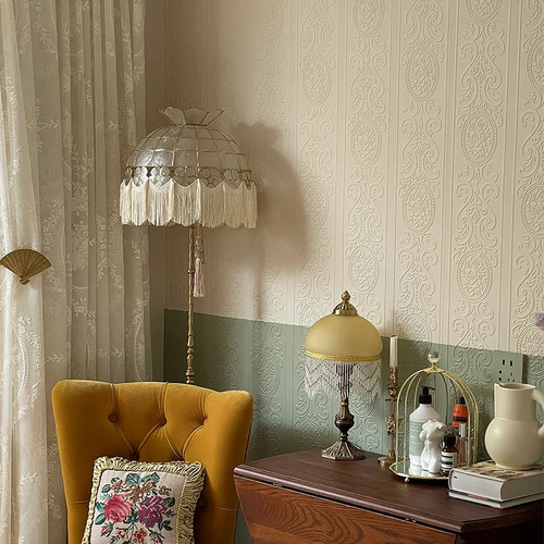 网红英国进口美式复古海基布墙纸