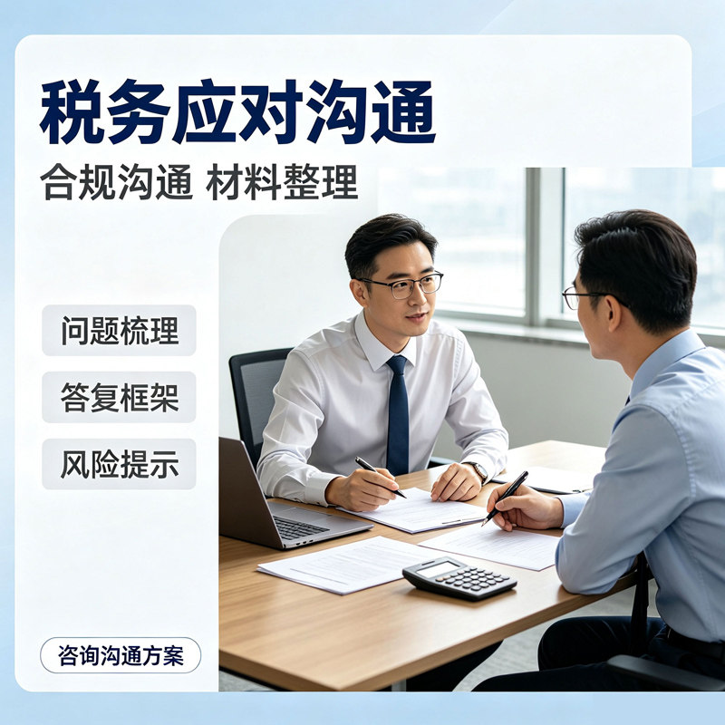 上海公司税务应对沟通异常风险约谈税负预警核查对接报告稽查指导