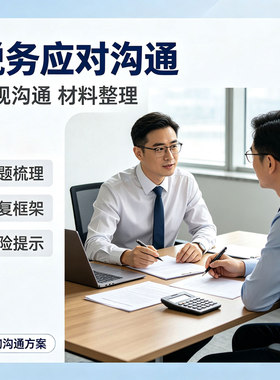 上海公司税务应对沟通异常风险约谈税负预警核查对接报告稽查指导