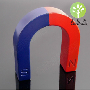 教学磁铁吸铁石条形环形U型马蹄形磁铁大号中号小号全规格教学实验器材