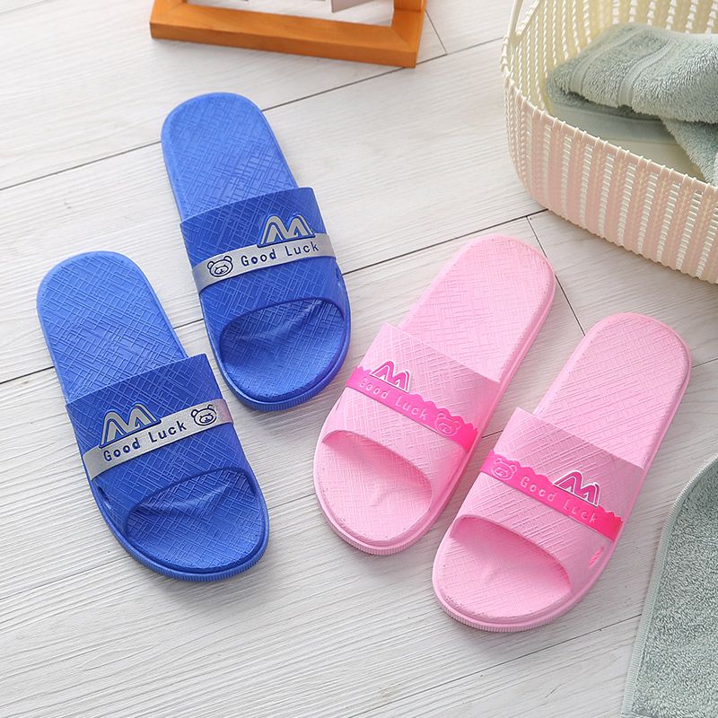 Summer mềm chống trượt dép tắm nam và nữ dép đi trong nhà dép trong nhà vài mô hình phụ nữ kích thước lớn dép tắm