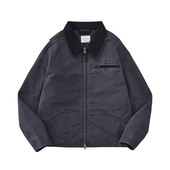 DRIVESTRAIGHT 25AW支线日系复古间棉水洗做旧外套底特律夹克2.0