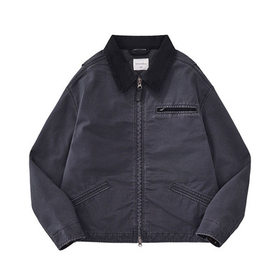 DRIVESTRAIGHT 25AW支线日系复古间棉水洗做旧外套底特律夹克2.0