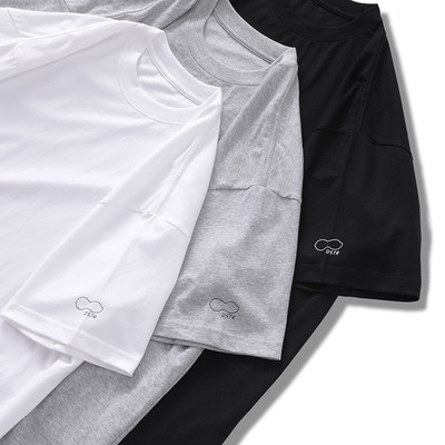 DRIVESTRAIGHT 生活系列：凉感抑菌亲肤休闲男女圆领打底短袖T恤