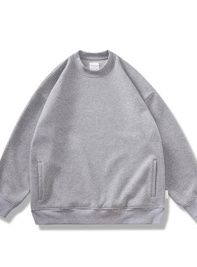 DRIVESTRAIGHT 生活系列：锁温保暖绒感加厚百搭男女圆领卫衣