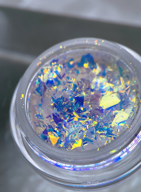 绮罗雪绒粉putone putone金黄绿色偏光超薄梦幻美甲素材梧桐tone