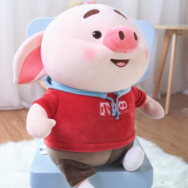 抖音网红猪小公仔毛绒玩具小号小屁网红小屁可爱女生睡觉玩偶礼.