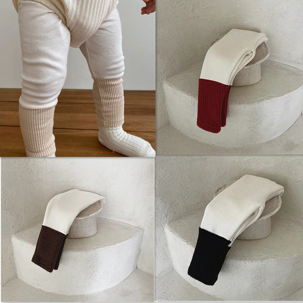 张闹闹INS秋冬加绒婴幼儿拼接打底裤男女宝宝新年细坑条保暖绒裤,童装/婴儿装/亲子装,裤子,淘宝优惠券,粉丝福利购,淘宝优惠卷