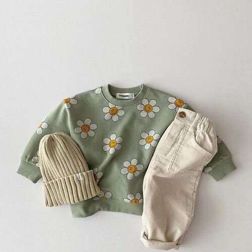bbabba春秋童男太阳花衣裤外出服