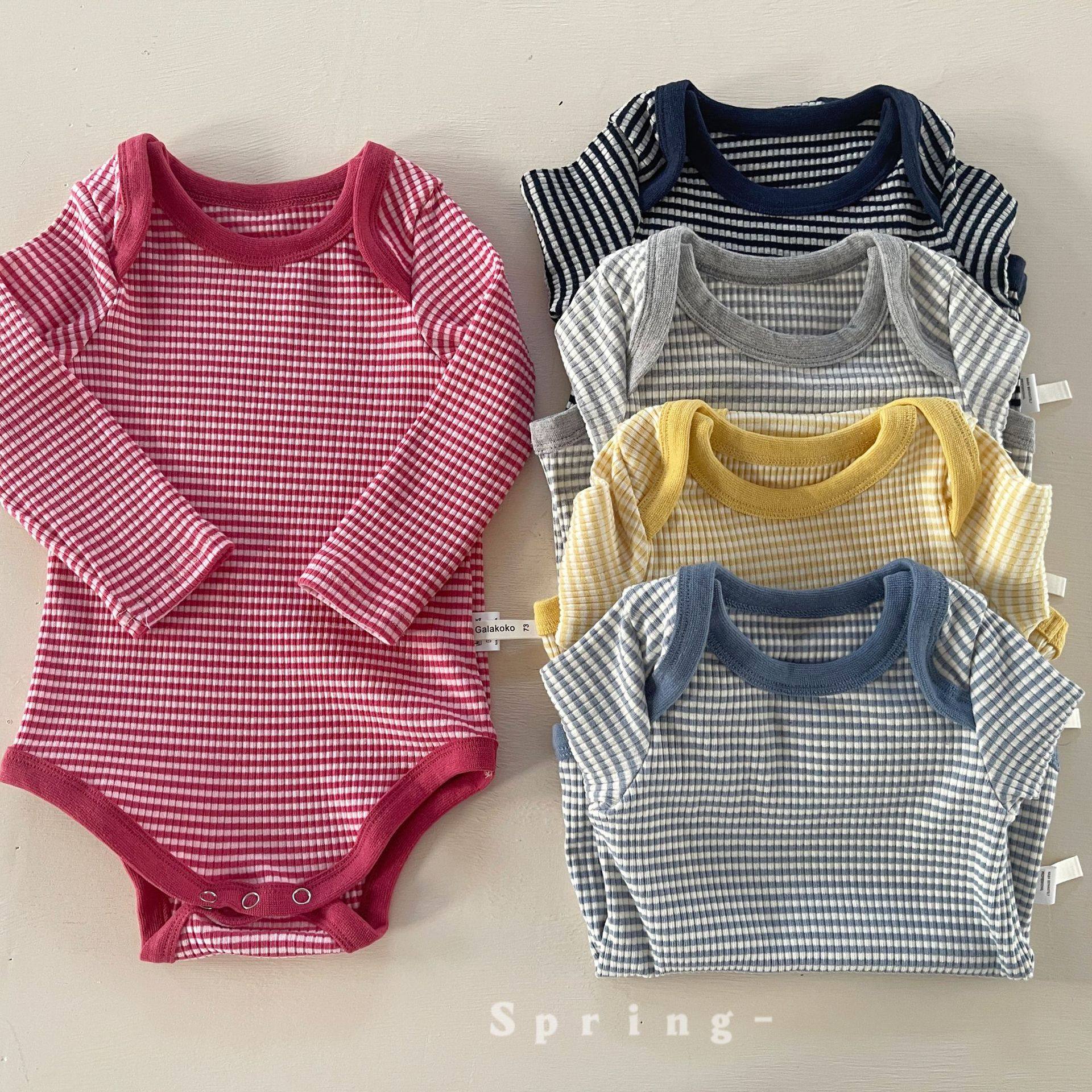 2026秋春装童装高腰护肚PP裤打底套装婴童条纹睡衣家居服套装娃衣,童装/婴儿装/亲子装,连身衣/爬服/哈衣,淘宝优惠券,粉丝福利购,淘宝优惠卷