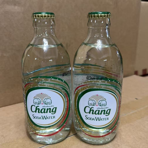 泰象苏打水325ml/瓶象牌无糖苏打气泡水大象饮料泰国原装进口