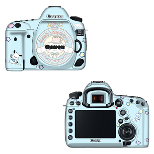 佳能5D4/6D2/6D/5D2/5D3/5DSR/80d/90d相机机身贴膜 全包保护贴纸