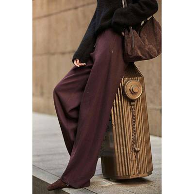 过冬香神裤】舒易打勤理通【厚针织苣温FBL暖显瘿蕉奶奶裤女