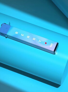 【女神专用】百得渐变彩色时尚细支砂轮打火机超薄复古炫彩便携轻