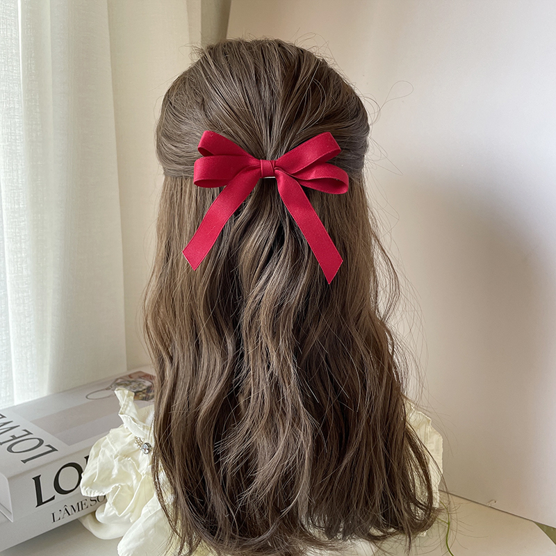 韩版少女减龄多色系蝴蝶结飘带