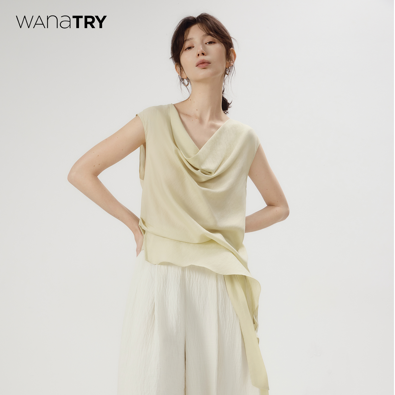 Wanatry荡领中式禅意感上衣