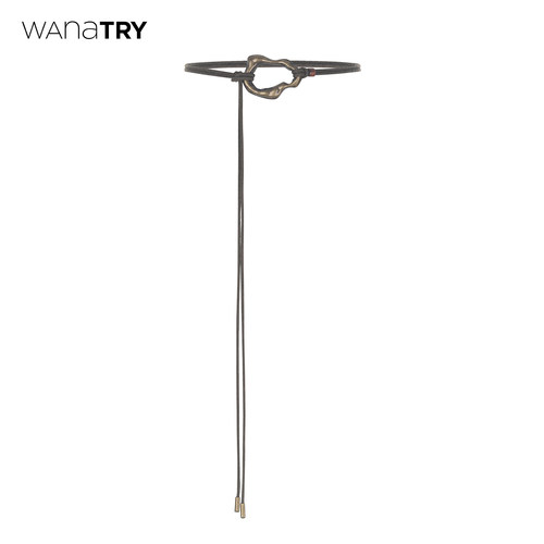 wanatry百搭不规则金属扣腰绳
