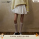 wana 短裙 try甜美俏皮低腰蕾丝边蓬蓬裙纯棉半裙减龄显瘦A字女款