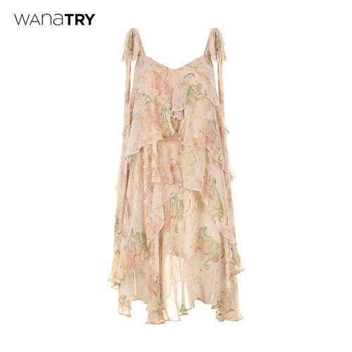 wanatry层次感仙女连衣裙