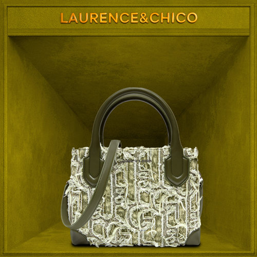 LC苔藓绿猫抓牛仔女权Tote包