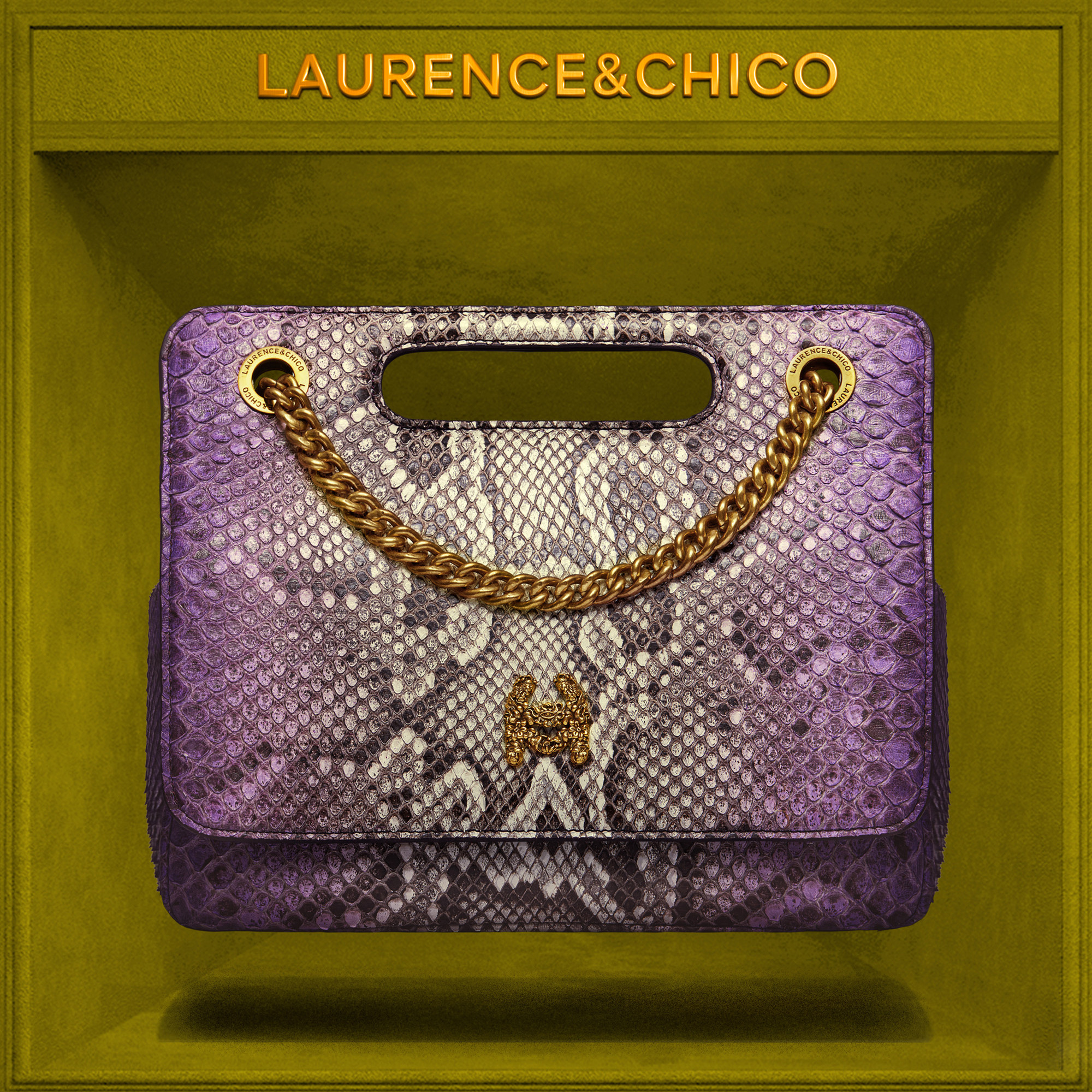 Laurence&Chico珍贵蛇皮大容量