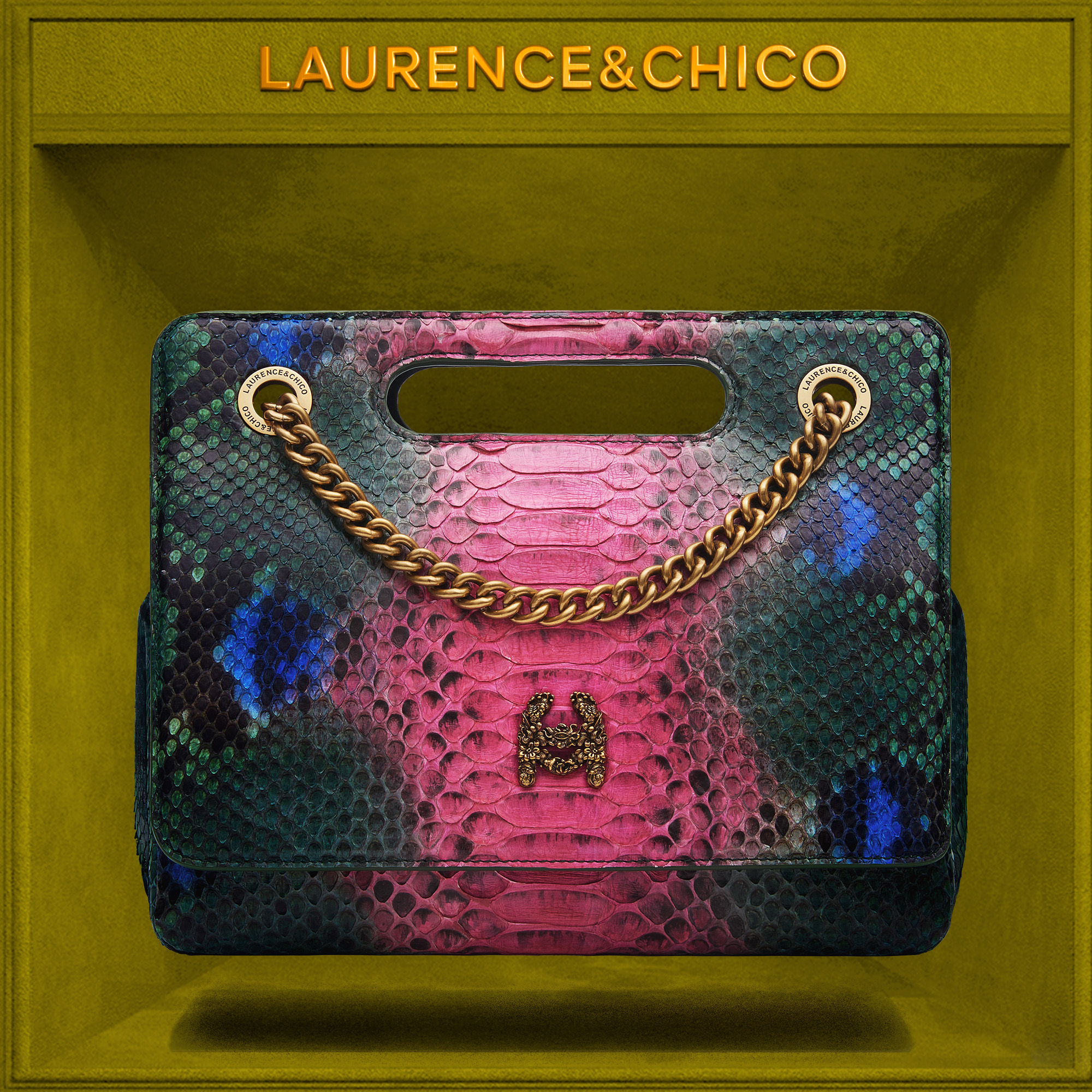 Laurence&Chico珍贵蛇皮大容量