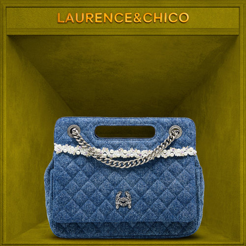 LaurenceChico蓝色牛奶盒包