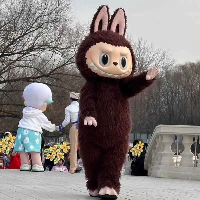 拉布布人偶服装labubu人偶服成人cos服头套玩偶服人偶装租赁