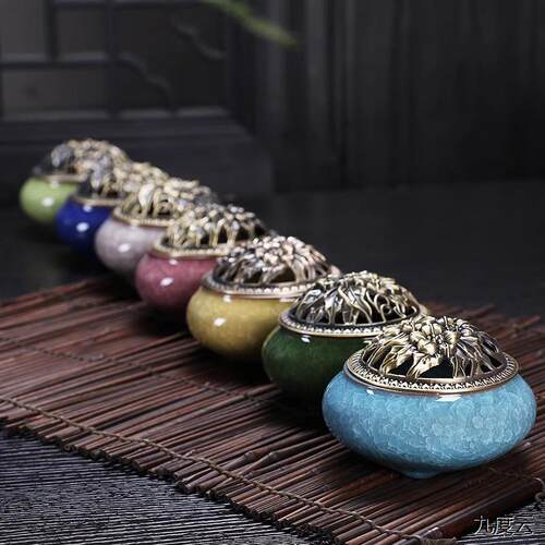 香炉喝茶用茶室用高温制作