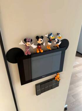 可视门铃装饰家用客厅开关米奇改造小物件玄关装饰小摆件遮丑神奇