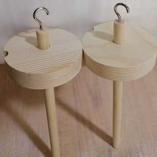 狗毛纺锤纺线锤宠物毛发diy编织猫毛围脖羊毛捻线器纺线器工具木