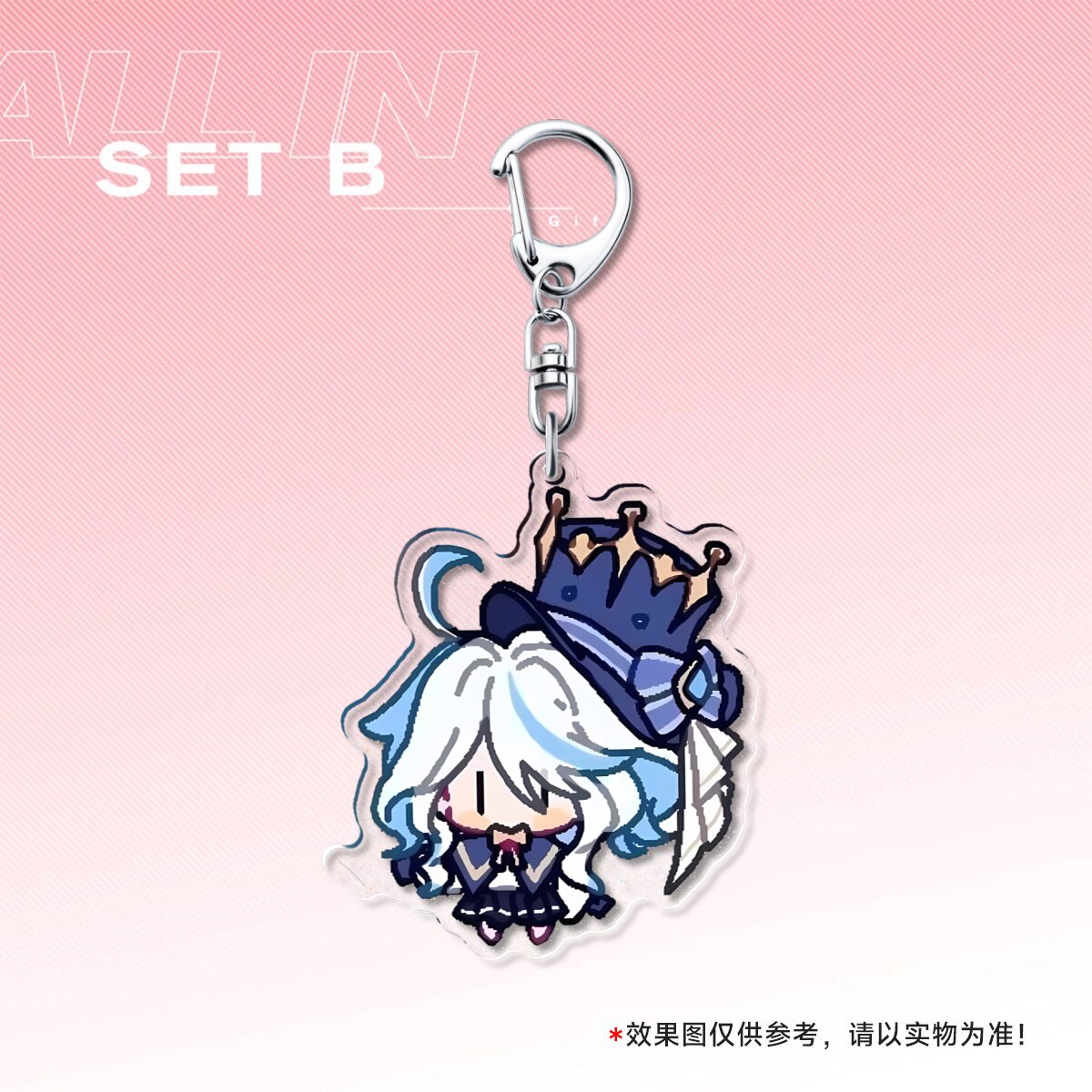 原神可爱挂件芙宁娜绫华娜维娅胡桃散兵温迪重云像素风钥匙扣礼物