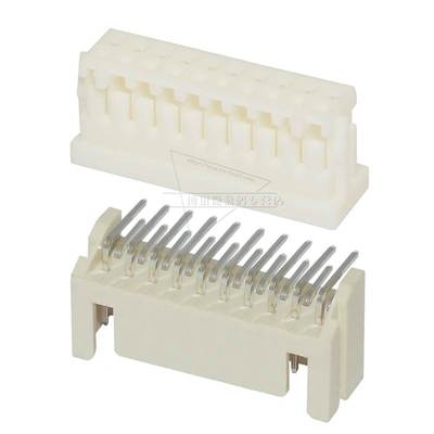 XHD双排连接器 弯针座 插头胶壳 压线端子DF1B接插件2.5mm XH2.54