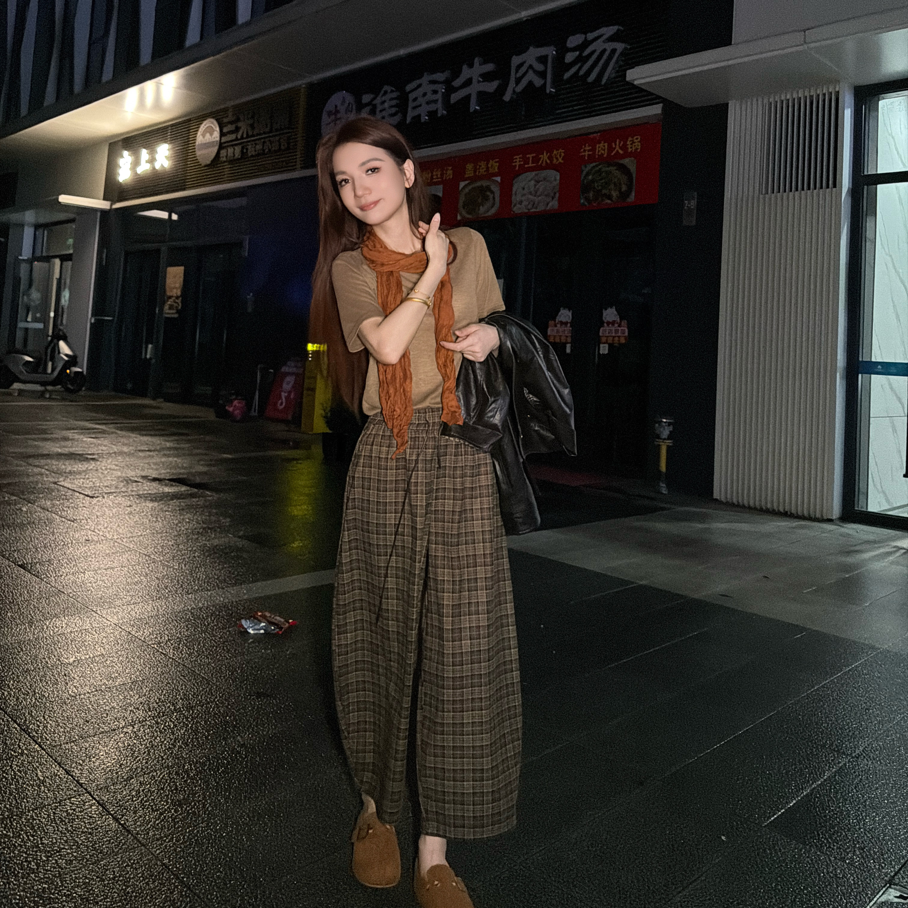 恩佳专享～新款文艺复古宽松显瘦百搭休闲裤女九分裤2233