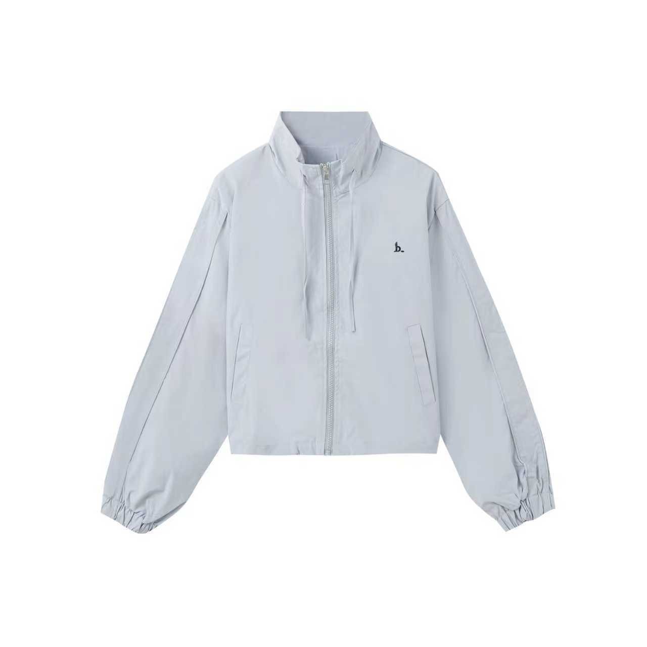 【小四粉丝专享】立领抽绳拉链刺绣休闲短款运动工装服806#