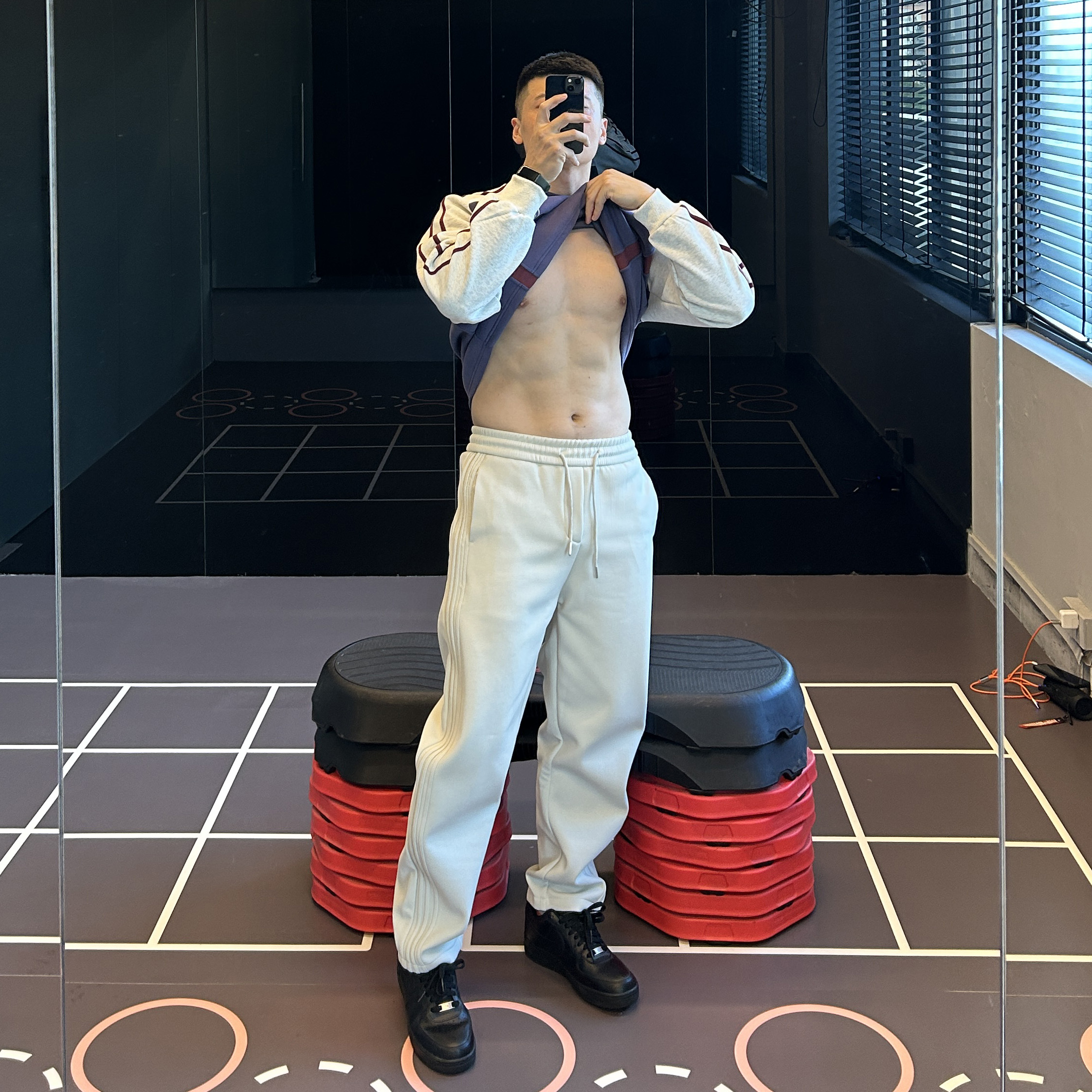 抽绳运动长裤男加绒加厚保暖卫裤