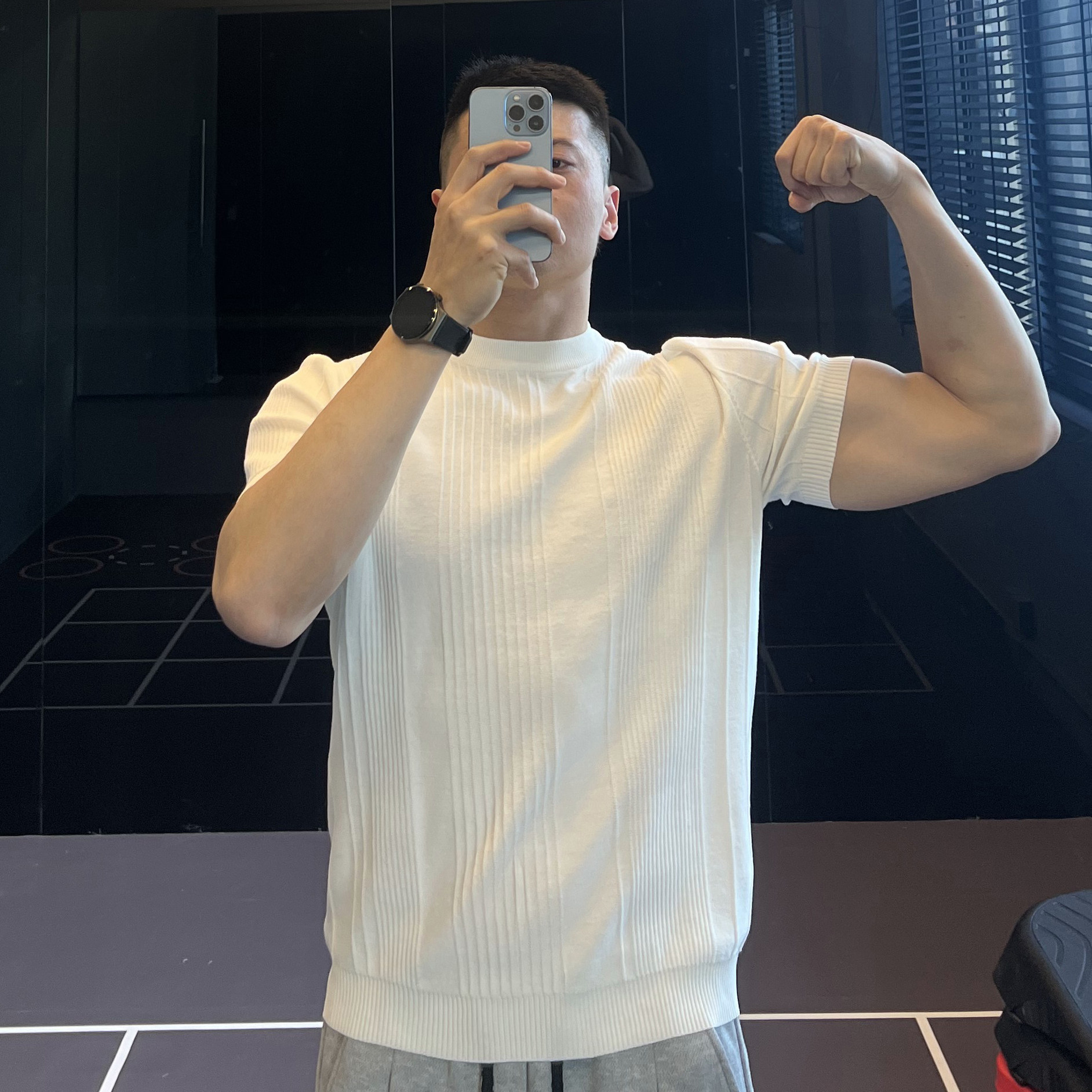 irontrap修身针织条纹t恤男士训练运动健身衣服夏季短袖速干透气,运动服/休闲服装,运动T恤,淘宝优惠券,粉丝福利购,淘宝优惠卷