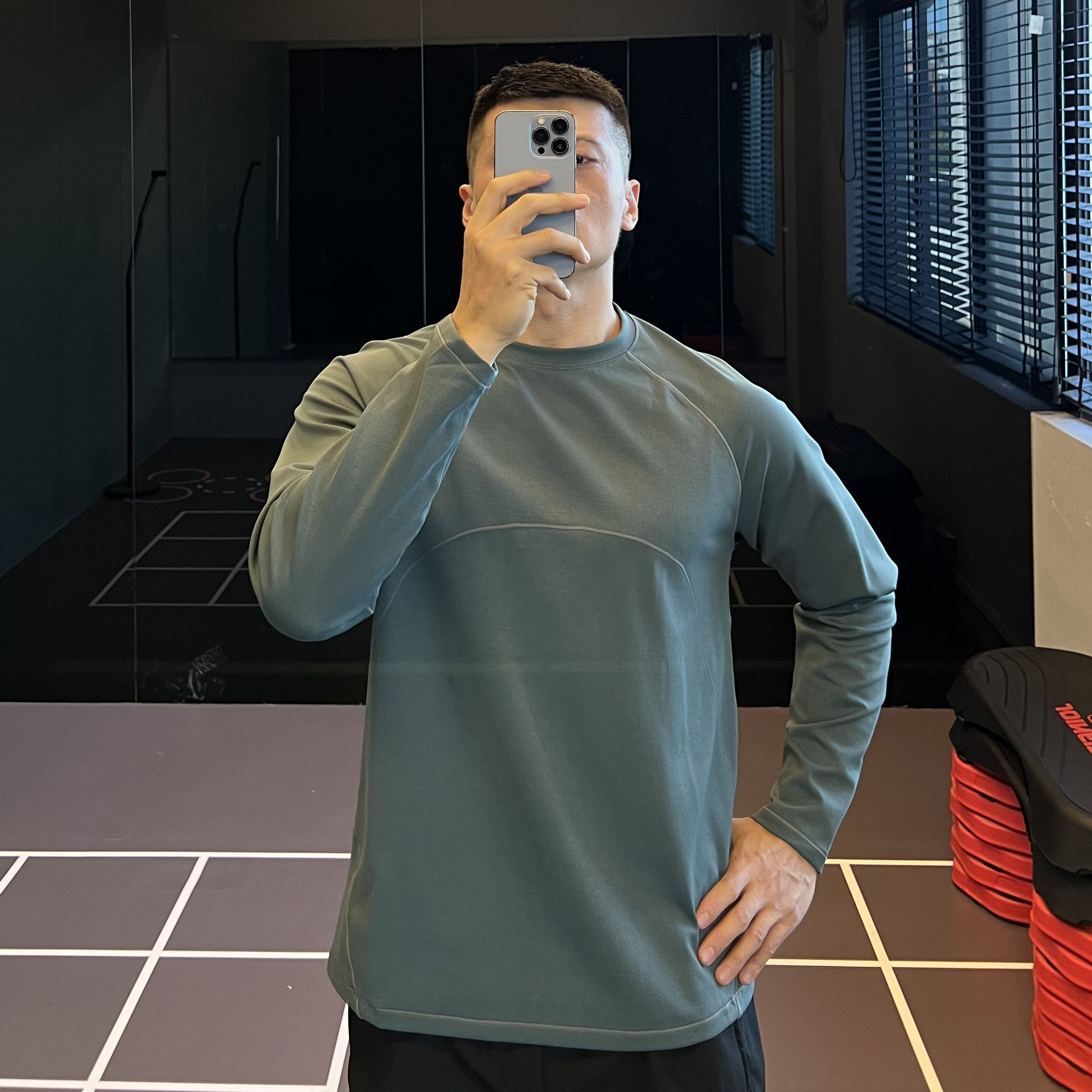 云感纹抑菌户外运动T恤男秋冬季