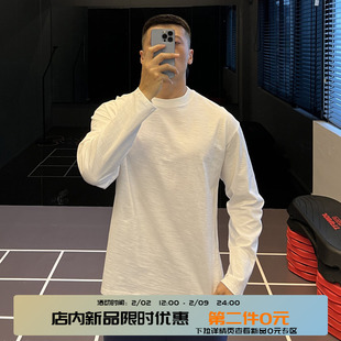 IRONTRAP240G竹节棉长袖透气排汗T恤运动健身衣服纯色打底衫秋冬