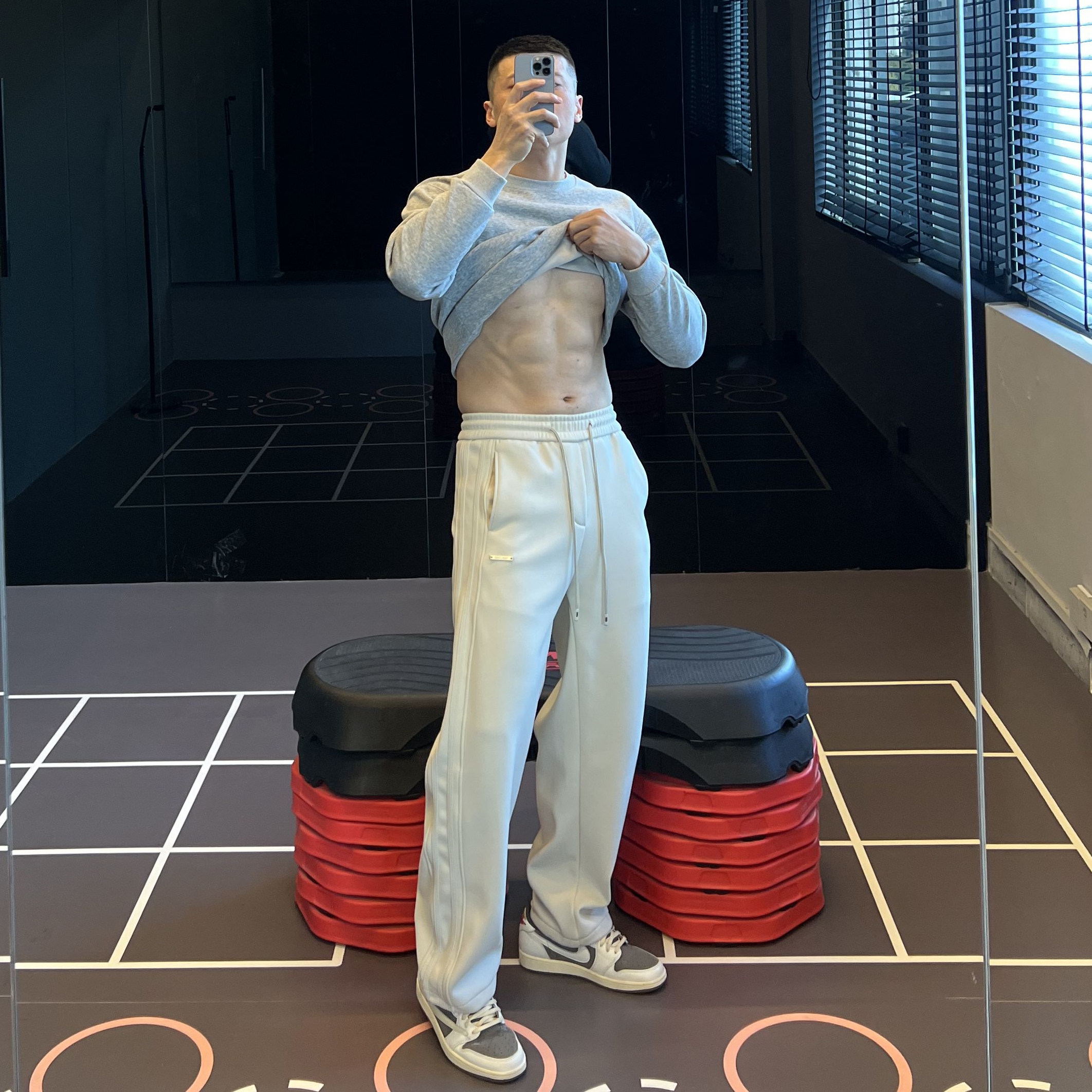 IRONTRAP加厚加绒小版弯刀裤男调节松紧腰休闲裤健身训练长裤秋冬,运动服/休闲服装,运动长裤,淘宝优惠券,粉丝福利购,淘宝优惠卷