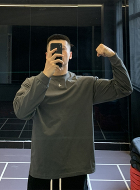 irontrap速干运动长袖T恤男宽松训练健身衣服男秋冬季新款上衣潮