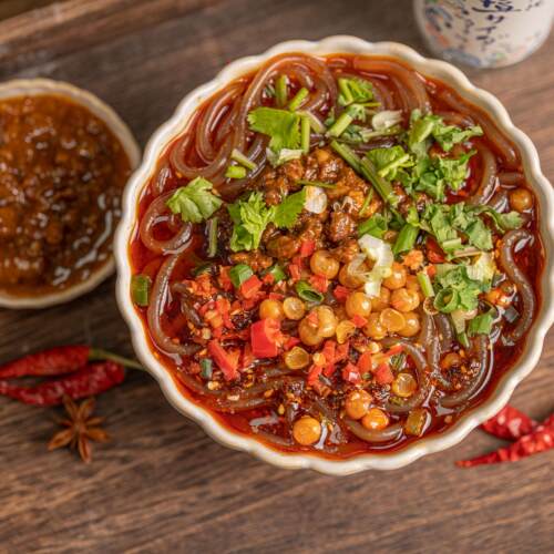 立早记川味酸辣粉正宗四川红薯粉条速食方便面米线酸辣粉320g*3袋