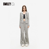 两件 SMILEY 时尚 微笑宝贝休闲运动套装 洋气减龄卫衣阔腿裤 女新款