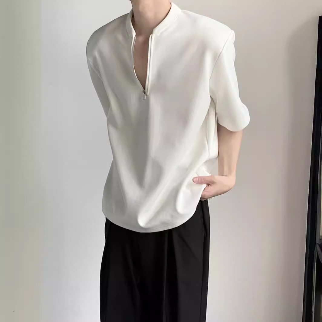 潮痞帅T恤短袖高级感上衣廓形