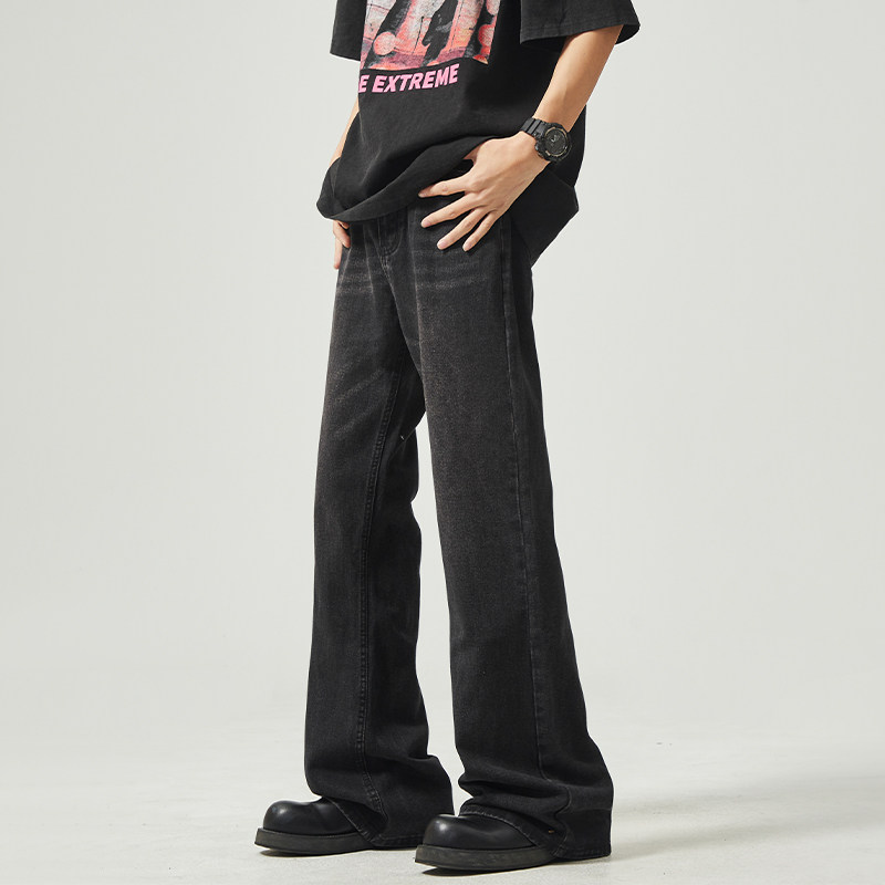 春夏美式微喇牛仔裤牛仔裤水洗