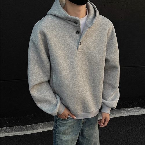 简约灰色400g美式短宽秋冬外套