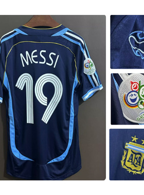 2006阿根廷梅西球衣复古足球服Messi JerseyWorld cup 2006 Shirt