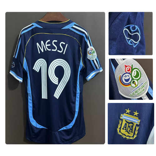 2006阿根廷梅西球衣复古足球服Messi JerseyWorld cup 2006 Shirt