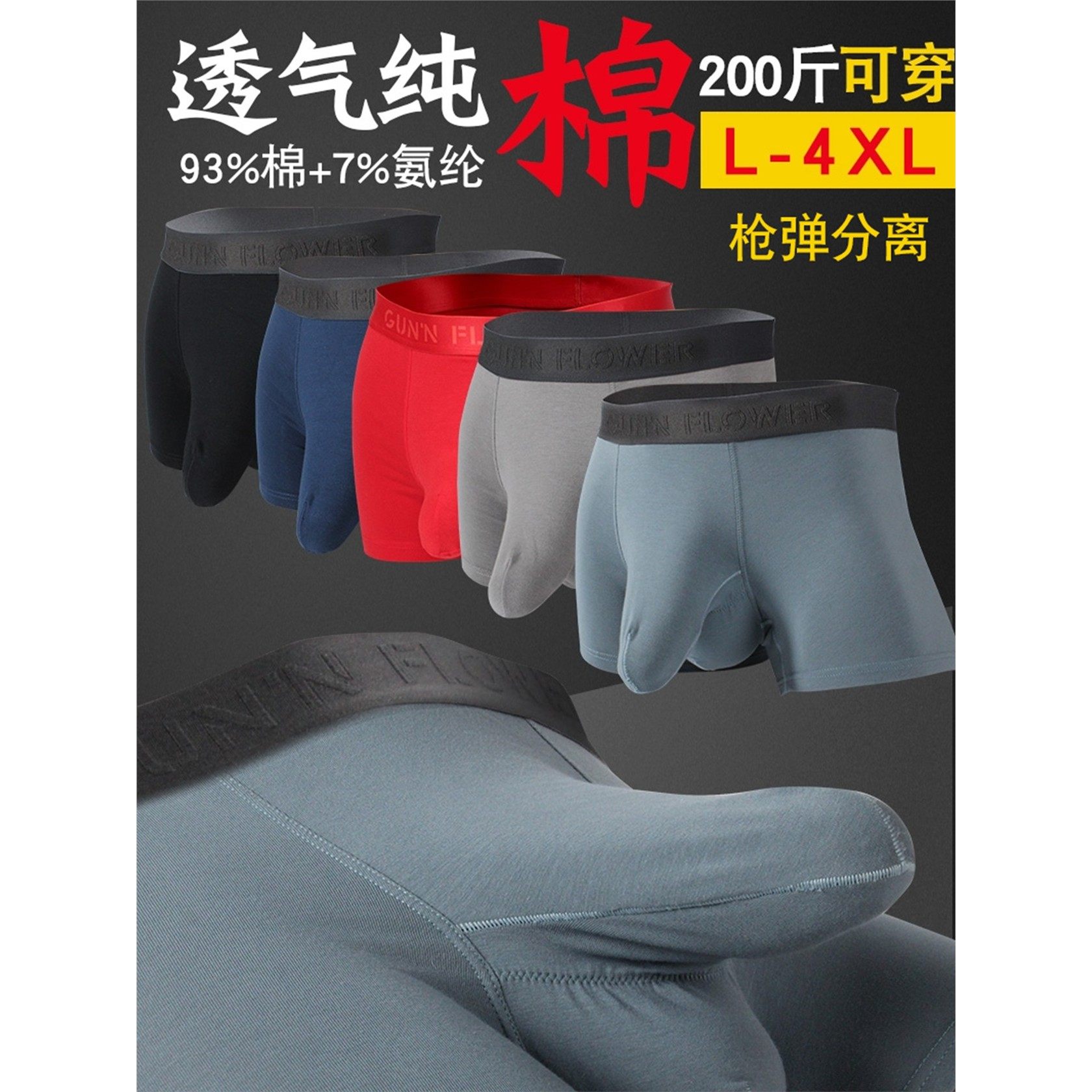 大鼻男内纯囊托枪式蛋生睾裤大象裤棉阴弹分离大囊袋枪理提平角加,女士内衣/男士内衣/家居服,男平角内裤,淘宝优惠券,粉丝福利购,淘宝优惠卷