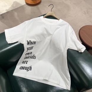 【年终清仓】B/V格言“当你的名字已足够”25SS标语男女款短袖T恤